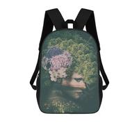 sinyumoney Mother Nature 17 Inch Backpacks Kids Schoolbag,3D Printed Elementary And Middle School Students Backpacks for Boys Girls