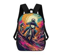 sinyumoney Motocross Thrills Extreme Off-Road Racing Backpack School Daypacks Business Backpack Water Resistant Bookbag for Boys/Girls/Teenagers 17inch