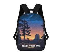 sinyumoney Mount Wilson Observatory Kids Backpack, Backpack School Bag, Backpacks Kids School 3D Printed School Bags for Elementary And Middle School Students Teens Birthday Gift 17inch