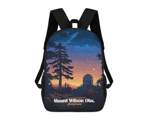 sinyumoney Mount Wilson Observatory Kids Backpack, Backpack School Bag, Backpacks Kids School 3D Printed School Bags for Elementary And Middle School Students Teens Birthday Gift 17inch