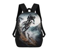 sinyumoney Mountain Bike Adventure-1 Backpack School Fashion Stationery Backpack Waterproof Casual Daypacks for Men, Women & Teenage Boys 17inch