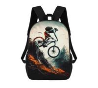 sinyumoney Mountain Bike Adventure-2 Backpack School Bag High Secondary School Bags Casual Backpack for Campus Outdoor Travel Sports 17inch