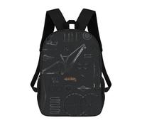sinyumoney Mountain Bike Parts Dark Rucksack Lightweight Casual Daypack School Backpacks for School/Work/Travel 17inch