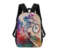sinyumoney Mountain Biker Sport Backpack School Bag Secondary Causal Travel High School Bags for School/Work/Travel 17inch