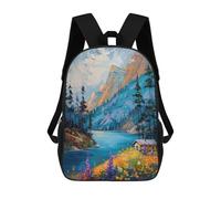 sinyumoney Mountain Bright Landscape Ronaldo Backpack, Children's Backpack, Student School Bag, Book Bag, 3D Printed School Bag For Boys And Girls, 17inch