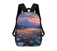 sinyumoney Mountain Cabin Serenity -2 Rucksack School Secondary High School College Backpack Travel for Campus Outdoor Travel Sports 17inch