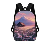 sinyumoney Mountain Cabin Serenity Backpack School Computer Rucksack for School/Work/Travel- Perfect for Travel, Work And Daily Use 17inch