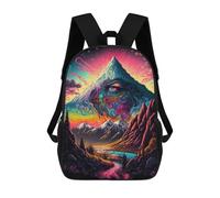 sinyumoney Mountain Eye Rucksack Fashion Stationery Backpack Waterproof Casual Daypacks for Boys/Girls/Teenagers 17inch