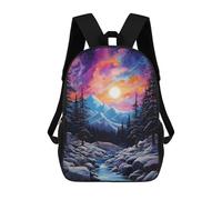 sinyumoney Mountain Headwaters School Backpack Water Resistant Computer Rucksack for Campus Outdoor Travel Sports 17inch