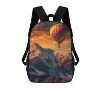 sinyumoney Mountain Majesty School Backpack for Girls Backpack Water Repellent Casual Daypack Lightweight Rucksack Boy Girl School Backpack 17inch