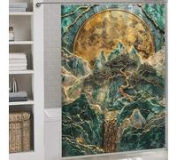 sinyumoney Mountain Monarchs Realm Hilarious Bath Curtain Washable Waterproof Cloth Fabric Shower Curtain Waterproof Mould for Bathtub Shower Stall 64.17x70.87Inch（163x180cm）