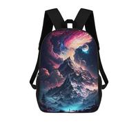 sinyumoney Mountain Nebula Galaxy School Backpack Schoolbags For Girls Boys Backpack With Pocket Fashion School Bag Kids Backpack 17inch