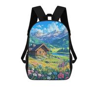 sinyumoney Mountain Retreat Backpack School Lightweight Schoolbag Dayback Bookbag College for Men/Women 17inch