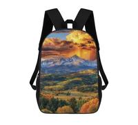 sinyumoney Mountain Sunset Landscape-2 Rucksack Water Resistant Computer Rucksack for Camping Outdoor Adventures And Daily Travel 17inch