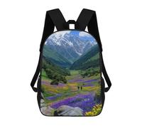 sinyumoney Mountain Valley Hikers Children's Backpacks School Backpack 3D Printed for Kids Travel Rucksacks Book Bags Kids 17inch School Bag