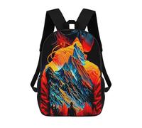 sinyumoney Mountain Within Me School Bags Daypacks Business Backpack Water Resistant Bookbag for Boys/Girls/Teenagers 17inch
