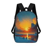 sinyumoney Mountains by The Lake Backpack School Bag Travel College Rucksack Backpacks for Camping Outdoor Adventures And Daily Travel 17inch