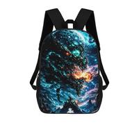 sinyumoney Mountains of Madness 17inch School Bag 3D Printed Children's School Backpack Casual Fashion Travel Backpacks for Kids School Students