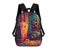 sinyumoney Movie Night Essentials -1 Rucksack Water Resistant Computer Rucksack for Camping Outdoor Adventures And Daily Travel 17inch