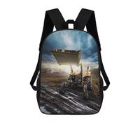 sinyumoney MrGangsta 3D Printed Kids School Bag Rucksacks Children's School Fashion Casual Back Pack High Capacity Travel Book Bags Backpack for Kids 17inch