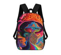 sinyumoney Mushroom Dreamscape -1 Kids Backpack, Backpack School Bag, Backpacks Kids School 3D Printed School Bags for Elementary And Middle School Students Teens Birthday Gift 17inch