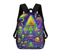sinyumoney Mushroom Fantasy-1 Children's Backpacks 17inch School Backpack 3D Printed Bag Bookbag for Kids Travel Rucksacks Boy Girl Book Bags Kids School Bag
