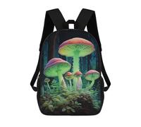 sinyumoney Mushrooms in Green School Backpack Work Laptop Backpack Rucksack Bag for Camping Outdoor Adventures And Daily Travel 17inch