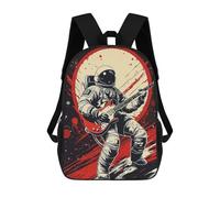 sinyumoney Music Astronaut School Backpack Large Water Resistant Laptop Backpack for Teenage Girls Boys Women Men 17inch