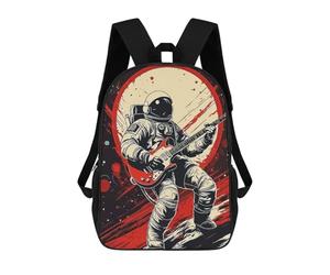 sinyumoney Music Astronaut School Backpack Large Water Resistant Laptop Backpack for Teenage Girls Boys Women Men 17inch