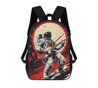 sinyumoney Music Astronaut School Backpack Lightweight Airport College Students Back Pack for Girls Boys Teenage 17inch