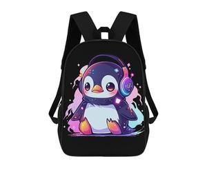 sinyumoney Music Penguin Backpack School Bag Water Resistant School Bag Business Backpack - Perfect for Travel, Work And Daily Use 17inch