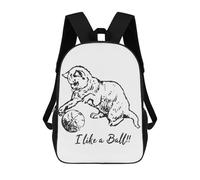 sinyumoney My Cat Like A Ball Backpack School Business Durable Laptop Bag for Camping Outdoor Adventures And Daily Travel 17inch