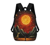 sinyumoney My Dinosaur And Me Backpack School Bag High Secondary School Bags Casual Backpack for Campus Outdoor Travel Sports 17inch
