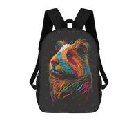 sinyumoney My Guinea Pig Children's Backpack, 3D Printed School Backpack, Backpack for Boys Girls, Adjustable School Bag for Primary School 17inch