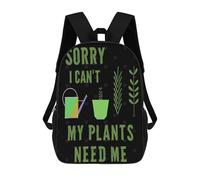 sinyumoney My Plants Need Me Garden Backpack School Lightweight Schoolbag Dayback Bookbag College for Girl, Teen Girls 17inch
