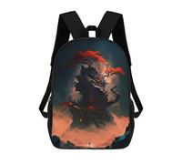 sinyumoney Mysterious Landscape Children's 17 Inch School Backpack 3D Printed Casual Daypacks for Kids Travel Rucksacks Book Bags Kids School Bag