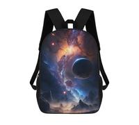sinyumoney Mysterious Universe Kids Backpack, Kids School Bag 3D Printed School Backpacks for Boys And Teenager School Students 17inch