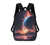 sinyumoney Mystic Cosmos Galaxy Backpacks Kids School Backpack School Bag 3D Printed School Bag for Boys Elementary And Middle School Students 17inch