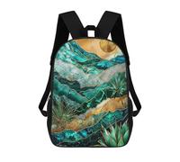 sinyumoney Mystic Dune Kintsugi Art Backpacks Kids Student Schoolbag,3D Printed Backpacks,Elementary And Middle School Students Backpacks for Boys Girls 17inch