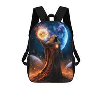 sinyumoney Mystic in Cosmic Light Rucksack School Secondary High School College Backpack Travel for Teenage Girls Boys Women Men 17inch