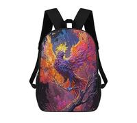 sinyumoney Mystic Phoenix Backpack School Lightweight Schoolbag Dayback Bookbag College for Men/Women 17inch