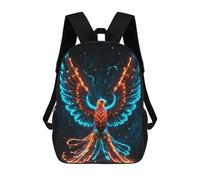 sinyumoney Mystic Phoenix Kids Backpack, Kids School Bag 3D Printed School Backpacks for Boys And Teenager School Students 17inch