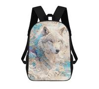 sinyumoney Mystic Wolf Backpack School Water Resistant Computer Rucksack for Boys/Girls/Teenagers 17inch
