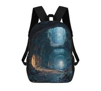 sinyumoney Mystical Cave Entrance Rucksack Daypacks Business Backpack Water Resistant Bookbag for Men/Women 17inch