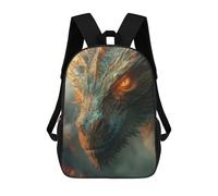 sinyumoney Mystical Dragon School Bag Backpack Teen Schoolbag 3D Printing Adjustable Schoolbag Fashion Pocket Bag for Kids Boys Girls Students And Teenagers Fans 17inch