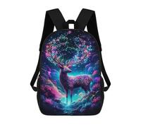 sinyumoney Mystical Fantasy Deer Rucksack Water Resistant School Bag Business Backpack for Boys/Girls/Teenagers 17inch