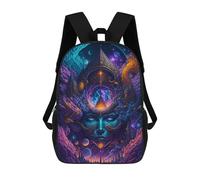 sinyumoney Mystical Fantasy Portrait Rucksack Business Laptop Rucksack Bag Unisex Casual Daypack for Men/Women 17inch