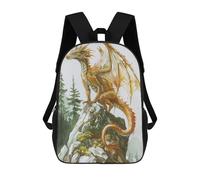 sinyumoney Mystical Full Body Dragon School Bags Daypacks Business Backpack Water Resistant Bookbag for School/Work/Travel 17inch