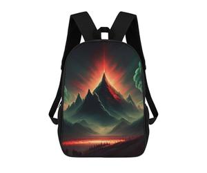 sinyumoney Mystical Mountains Children's Backpacks School Backpack 3D Printed for Kids Travel Rucksacks Book Bags Kids 17inch School Bag