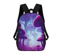 sinyumoney Mystical Mushroom Forest-3 Backpack School Fashion Stationery Backpack Waterproof Casual Daypacks for Men, Women & Teenage Boys 17inch